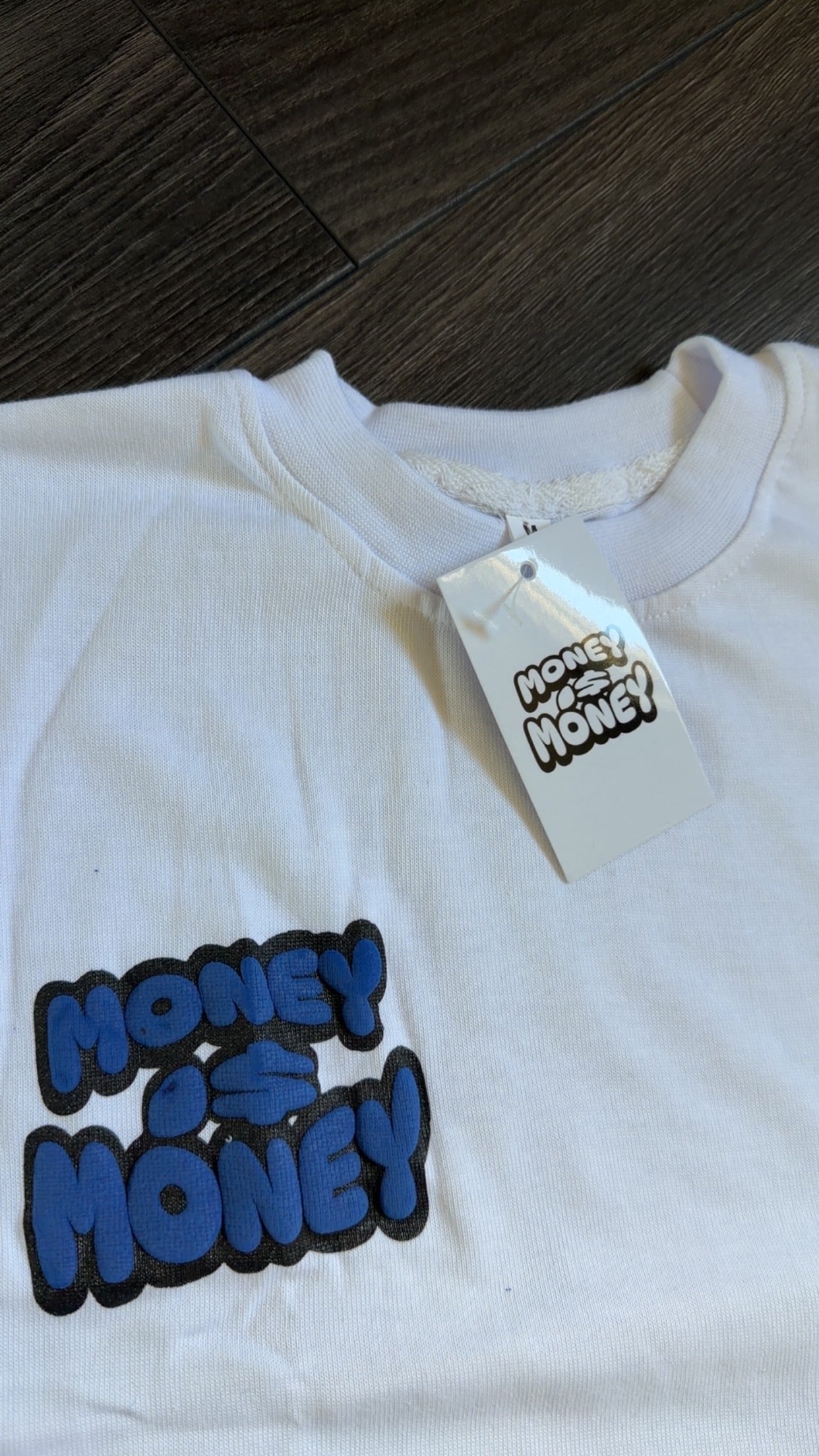 Blue/White MONEYI$MONEY Shorts Set