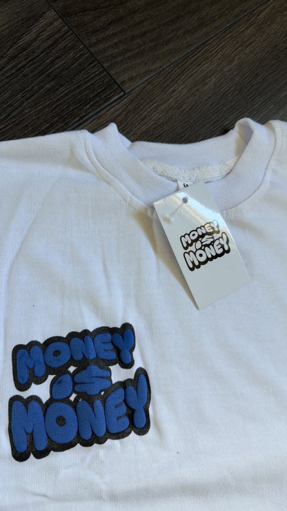 Blue/White MONEYI$MONEY Shorts Set
