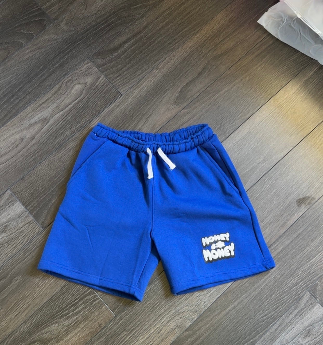 Blue/White MONEYI$MONEY Shorts Set
