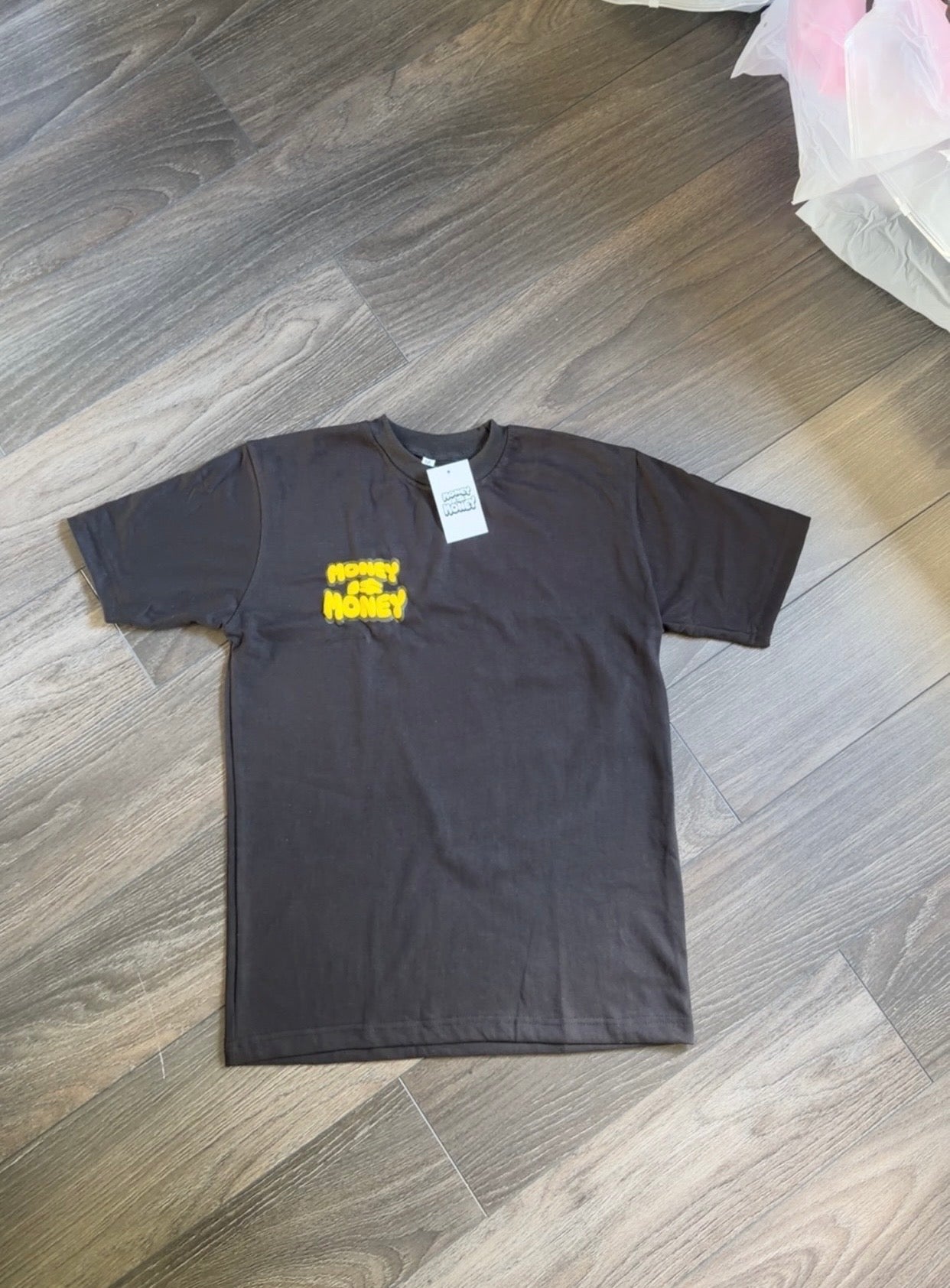 MONEYI$MONEY Black/Yellow shorts set