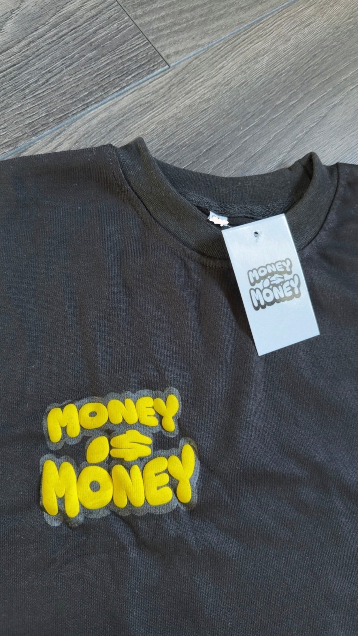 MONEYI$MONEY Black/Yellow shorts set